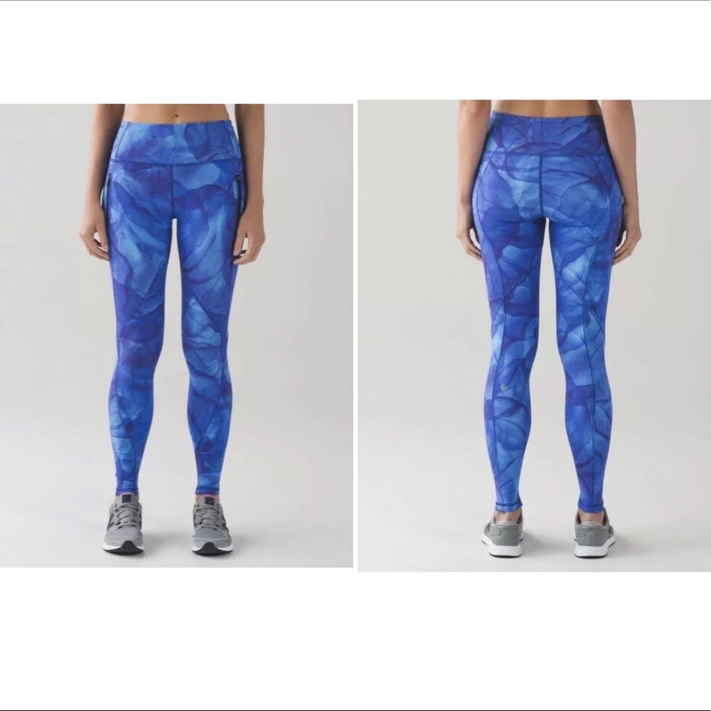 EUC Lululemon Run It Out Tight ~ Midnight Tulle